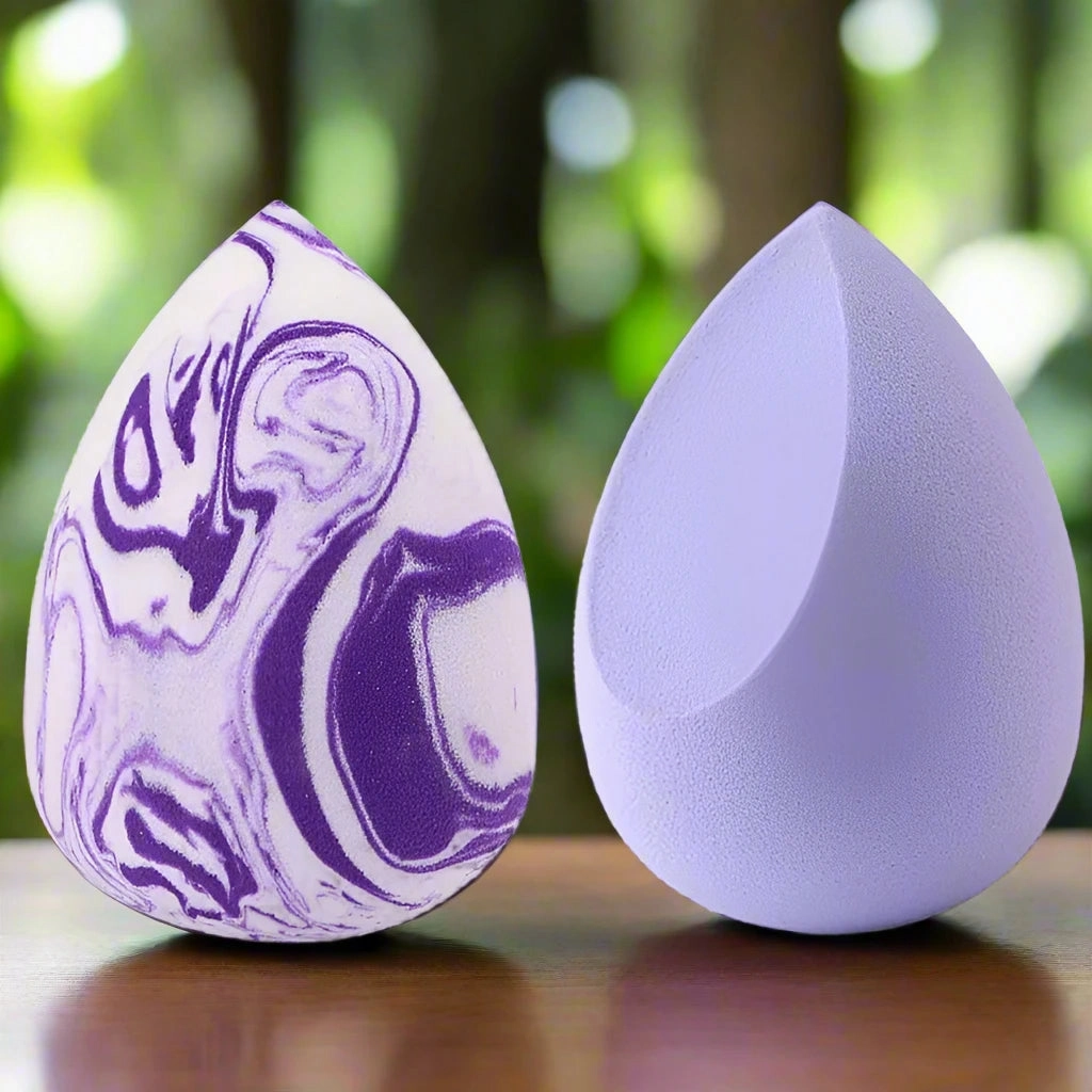 Marbling Water-Drop Shape Makeup Sponge for Flawless Foundation, Concealer & Blush Application