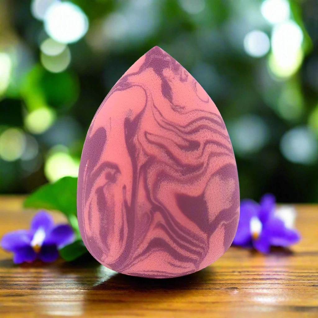Marbling Water-Drop Shape Makeup Sponge for Flawless Foundation, Concealer & Blush Application
