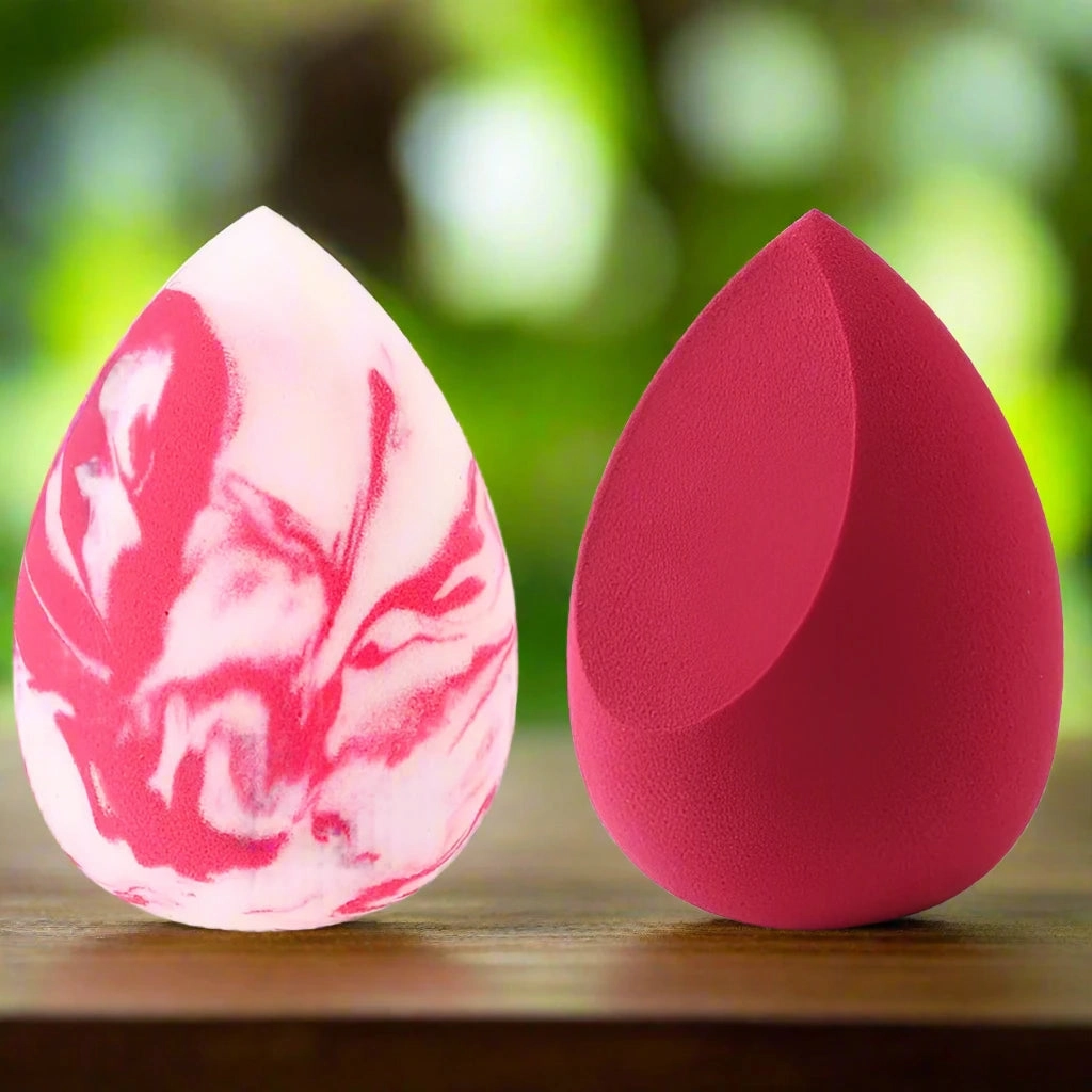 Marbling Water-Drop Shape Makeup Sponge for Flawless Foundation, Concealer & Blush Application