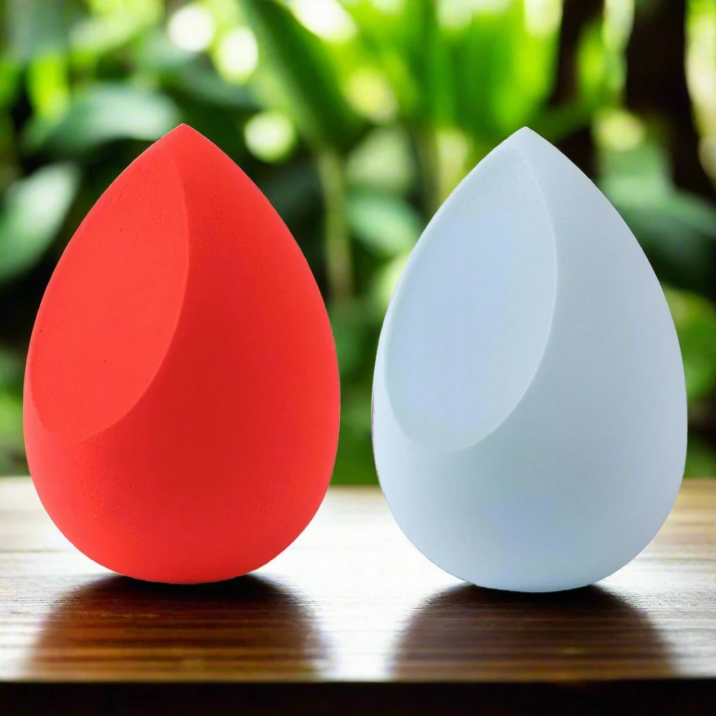 Marbling Water-Drop Shape Makeup Sponge for Flawless Foundation, Concealer & Blush Application