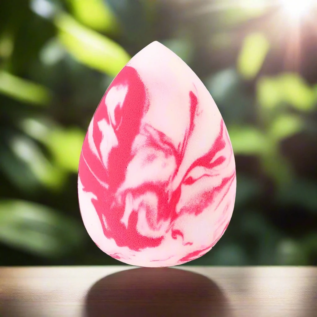 Marbling Water-Drop Shape Makeup Sponge for Flawless Foundation, Concealer & Blush Application