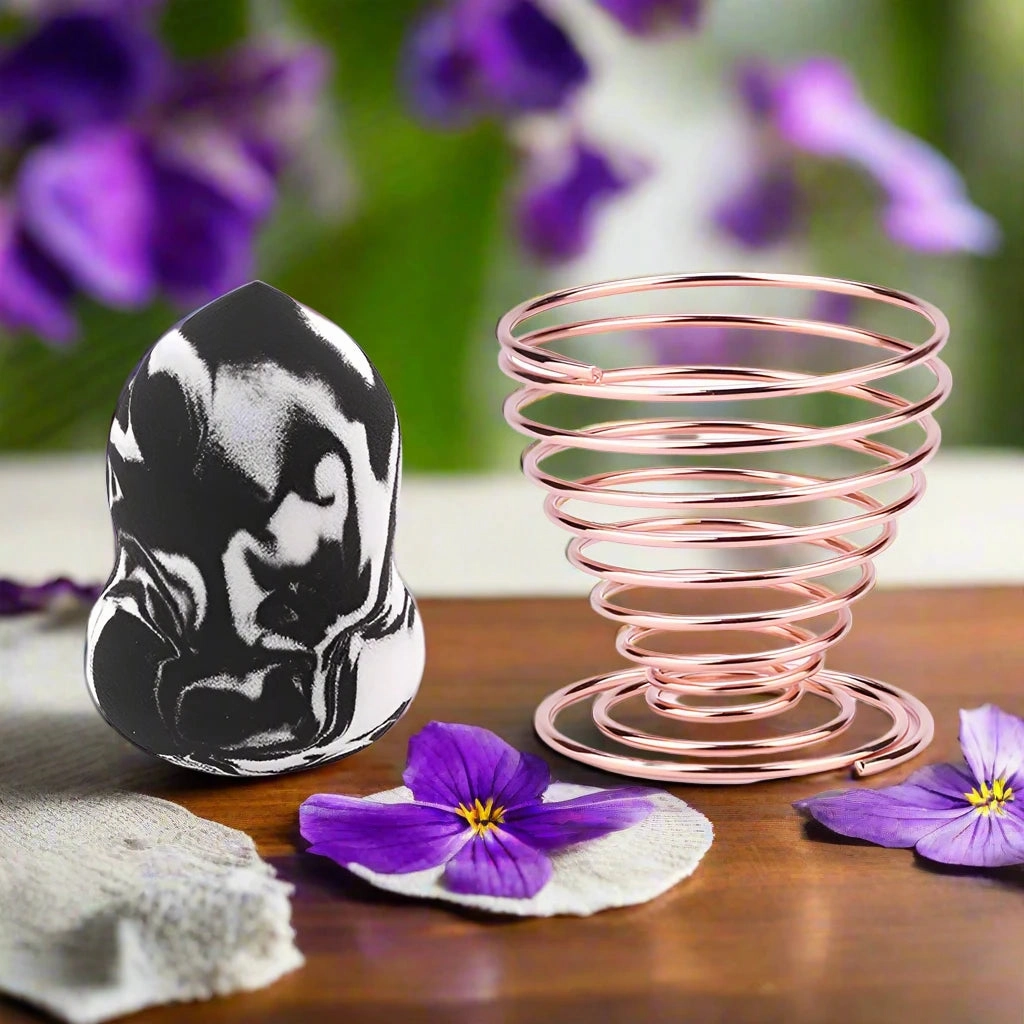 Marbling Water-Drop Shape Makeup Sponge for Flawless Foundation, Concealer & Blush Application