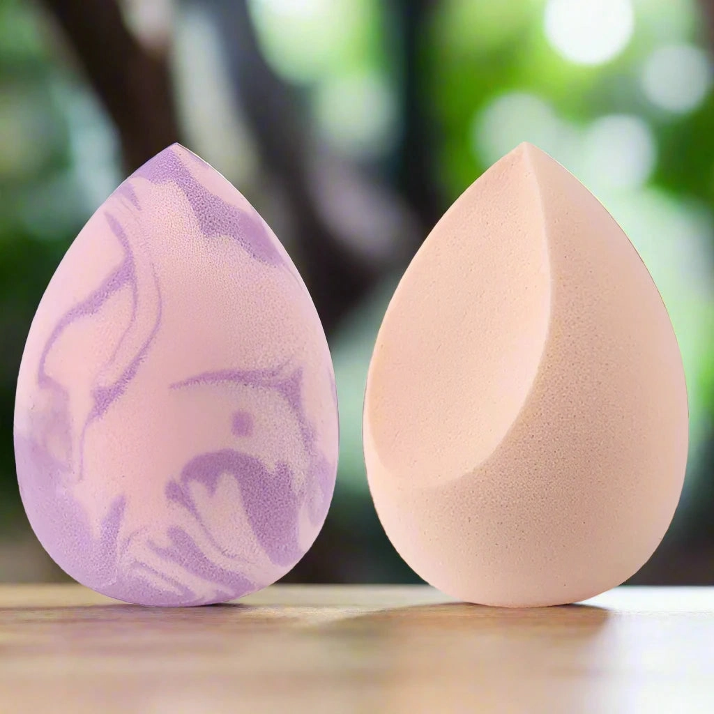 Marbling Water-Drop Shape Makeup Sponge for Flawless Foundation, Concealer & Blush Application