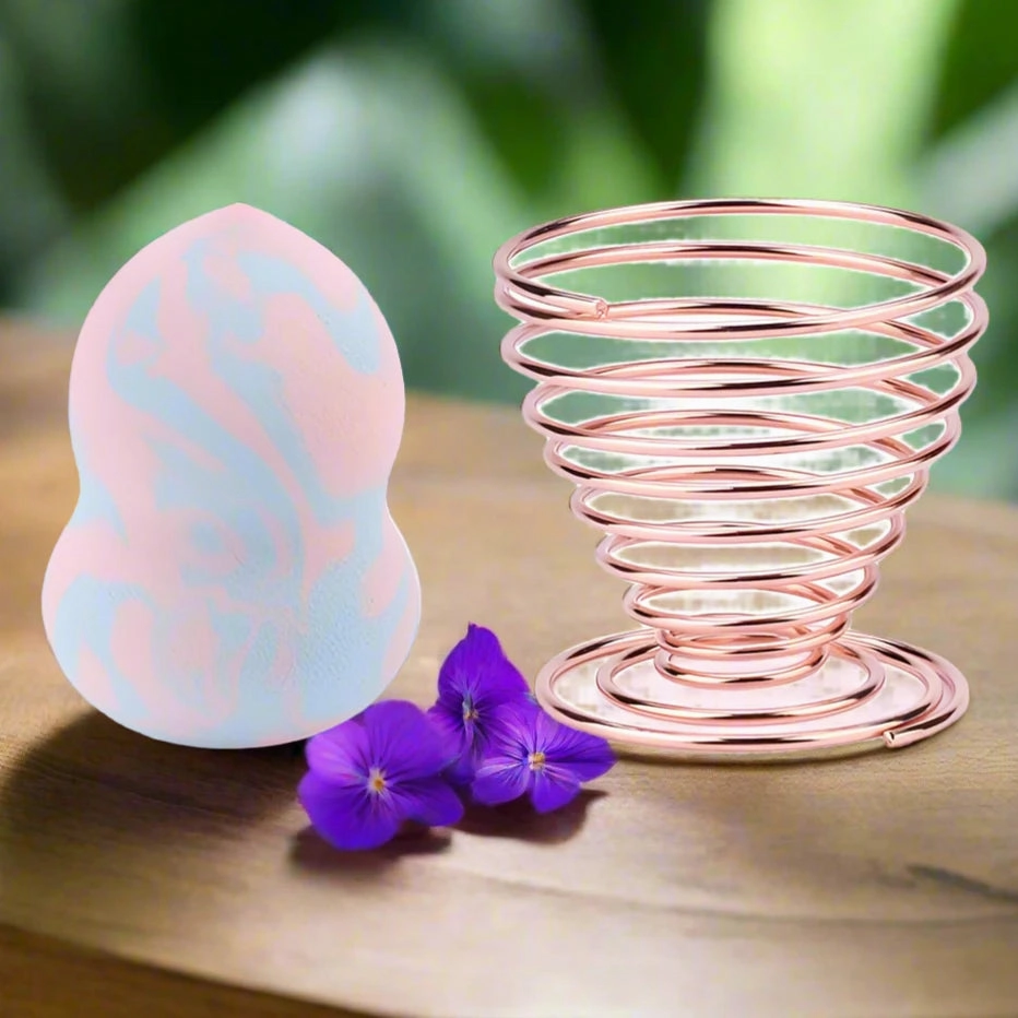 Marbling Water-Drop Shape Makeup Sponge for Flawless Foundation, Concealer & Blush Application
