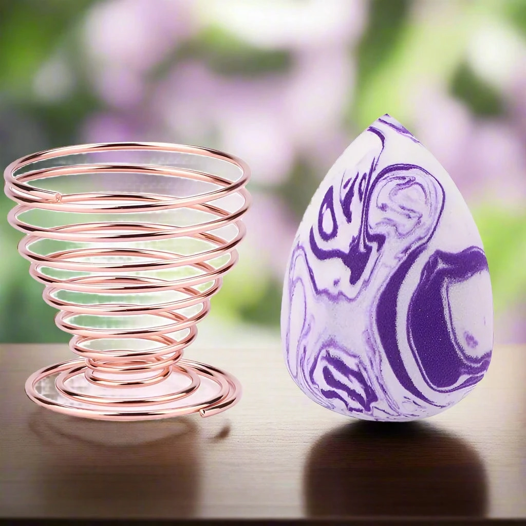 Marbling Water-Drop Shape Makeup Sponge for Flawless Foundation, Concealer & Blush Application