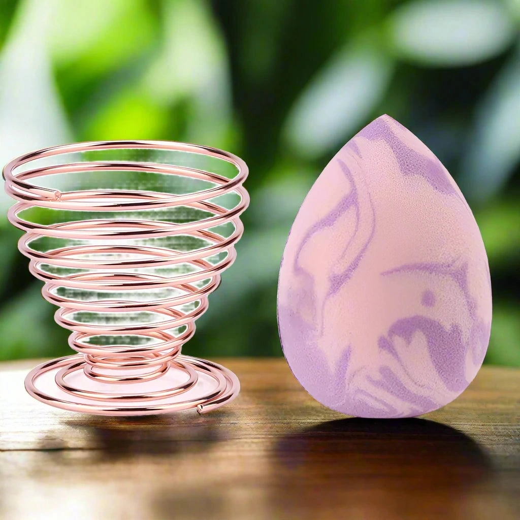 Marbling Water-Drop Shape Makeup Sponge for Flawless Foundation, Concealer & Blush Application