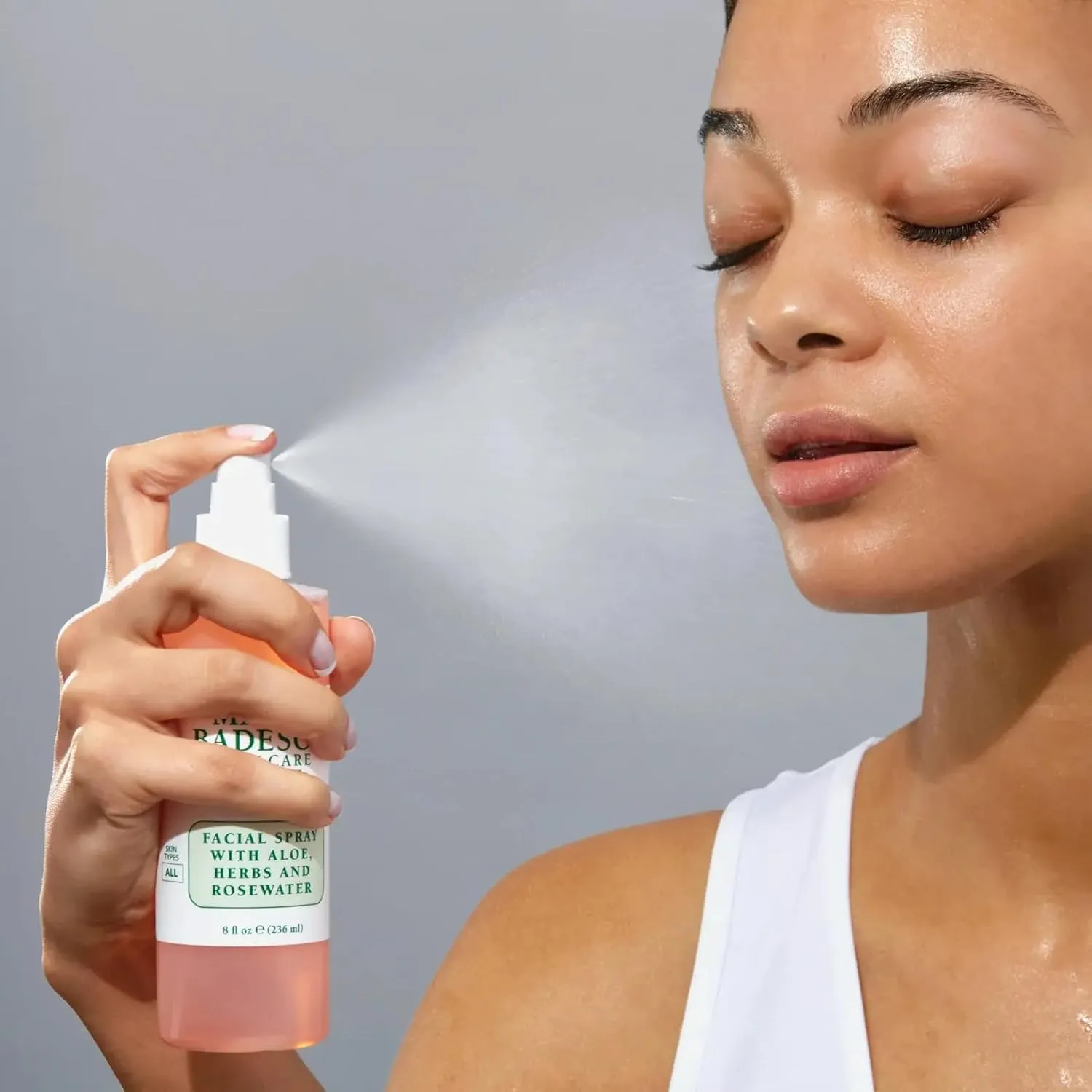 Mario Badescu Facial Spray with Aloe, Herbs and Rose Water for All Skin Types, Face Mist that Hydrates, Rejuvenates & Clarifies