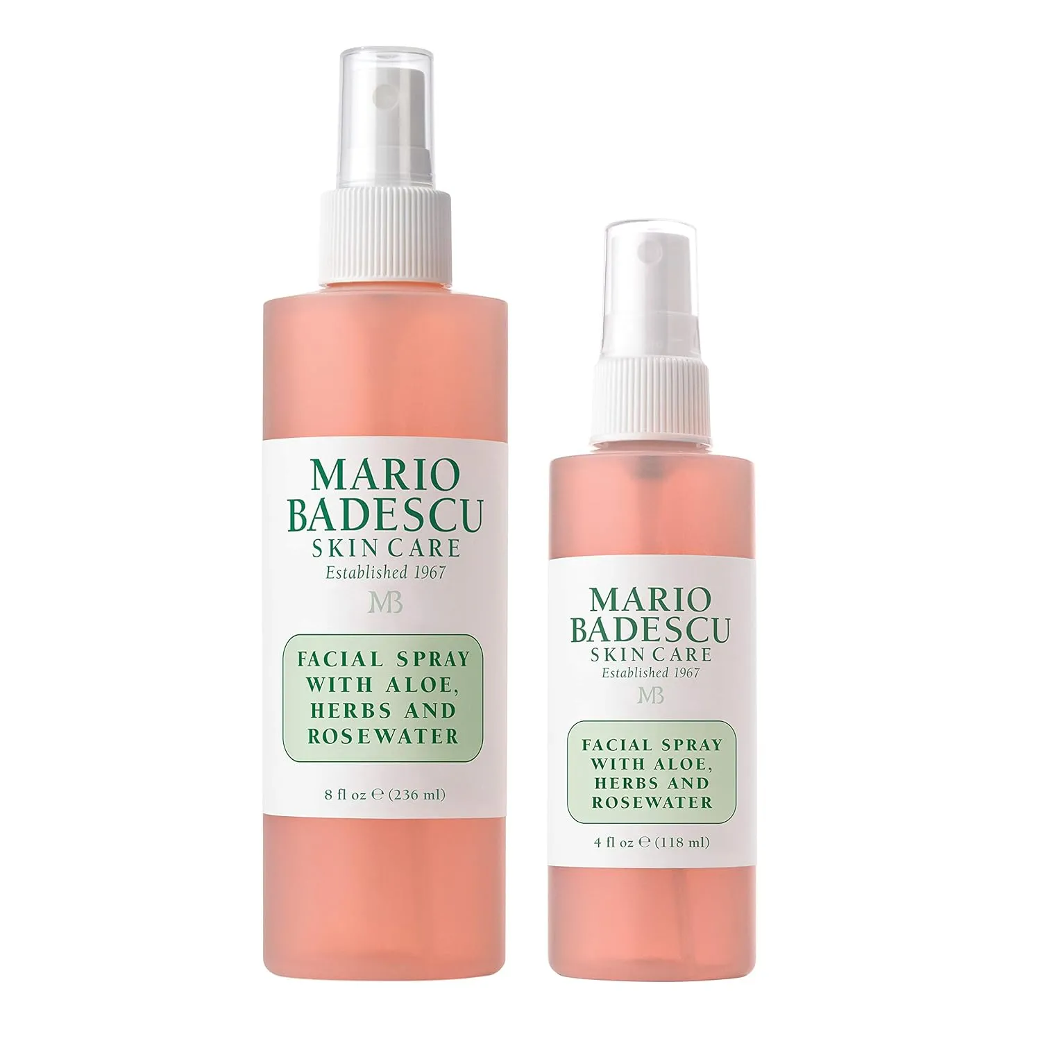 Mario Badescu Facial Spray with Aloe, Herbs and Rose Water for All Skin Types, Face Mist that Hydrates, Rejuvenates & Clarifies