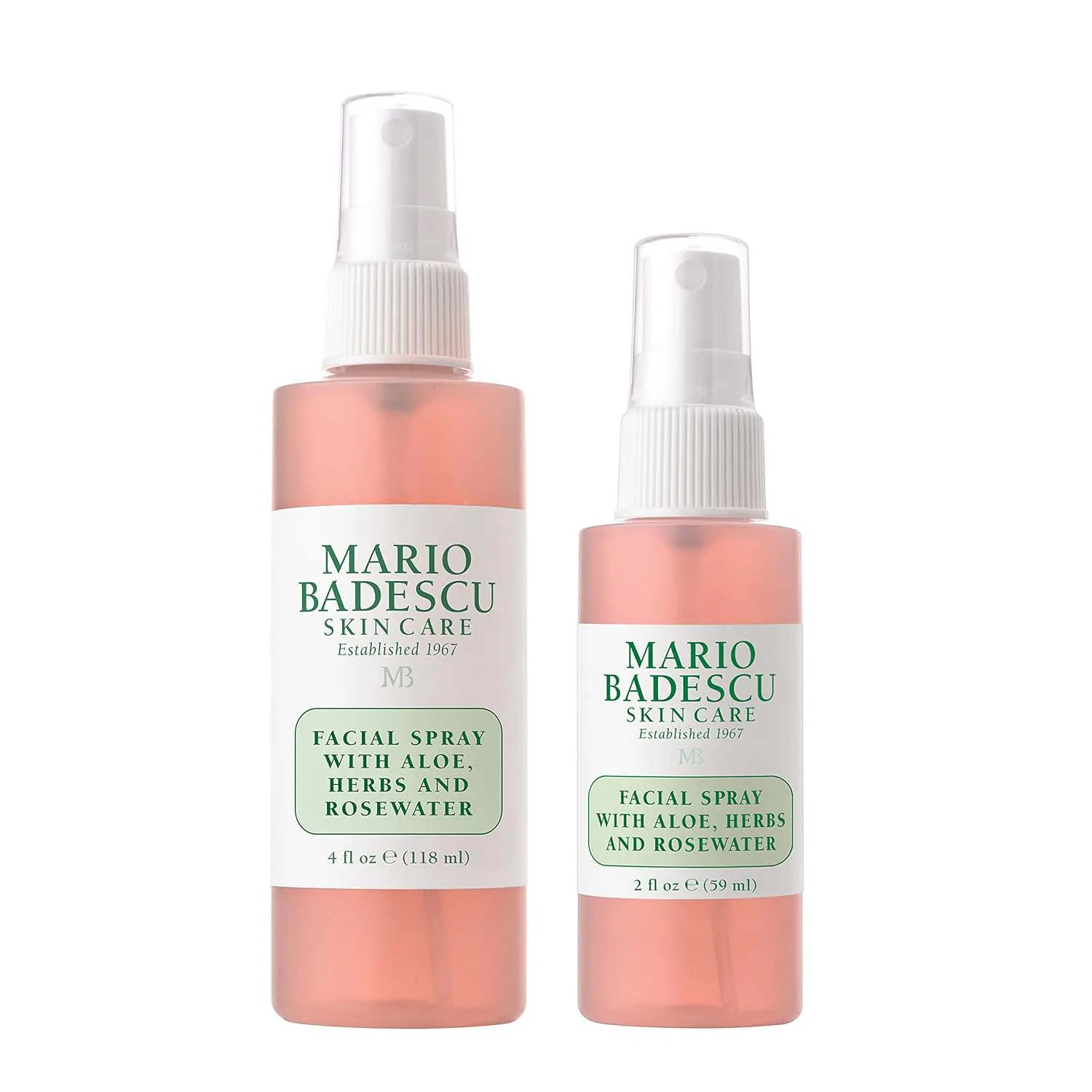 Mario Badescu Facial Spray with Aloe, Herbs and Rose Water for All Skin Types, Face Mist that Hydrates, Rejuvenates & Clarifies