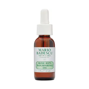 Mario Badescu Rose Hips Nourishing Oil for Combination, Dry and Sensitive Skin | Facial Oil that Moisturizes & Smoothes | Formulated with Rosehip & Castor Extract | 1 FL OZ (Pack of 1)
