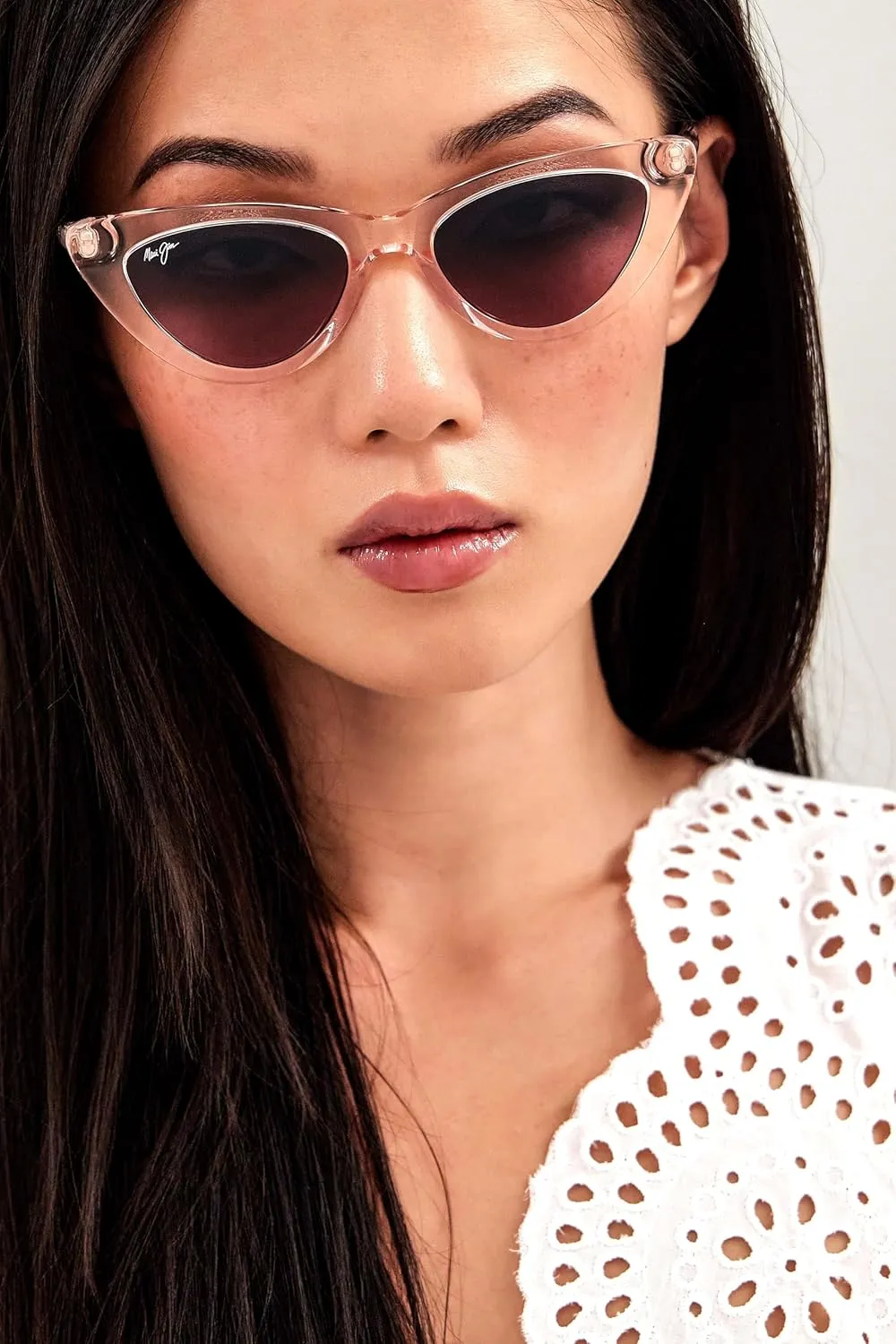 Maui Jim Women's Lychee Polarized Cat Eye Sunglasses