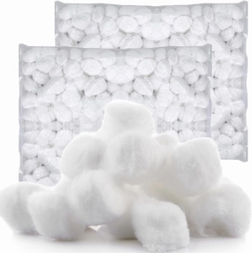 Medium Cotton Balls [Pack of 4000] Non-Sterile Absorbent 100% Cotton Prepping Balls for Make-Up, Nail Polish Removal, Applying Oil Lotion or Powder, Crafts