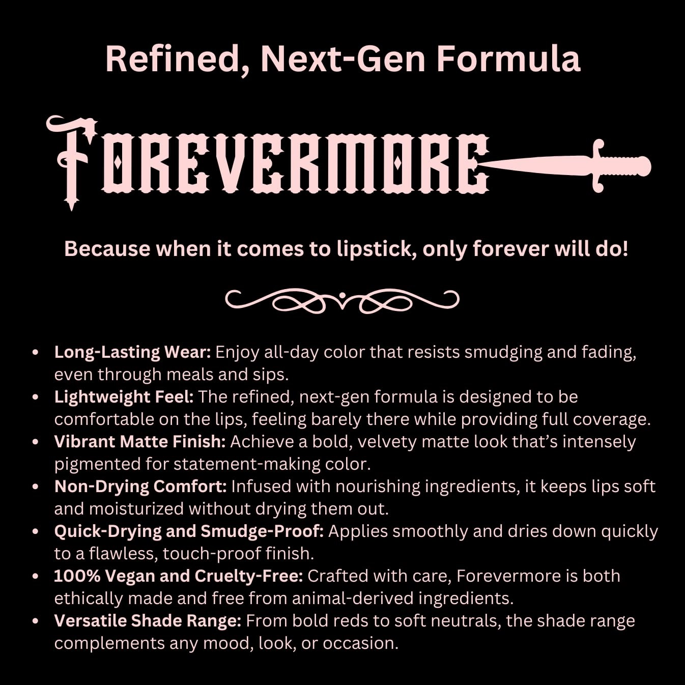 Medusa's Makeup Forevermore Liquid Matte Lipstick Bold, VelvetyMatte Finish - Long-Lasting Wear - Cruelty Free & Vegan (Grl Pwr, 2 fl oz)