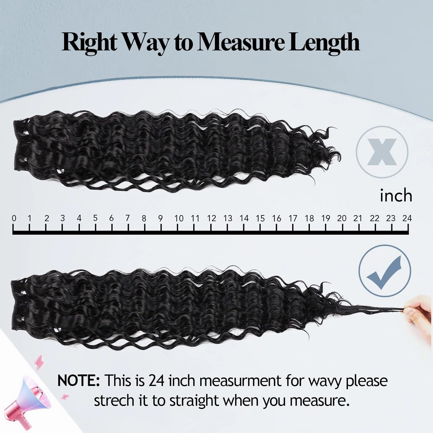 MEEPO Blonde Curly Clip In Hair Extension For Black Women Natural Thick Deep Wave Hair Extension Clips Synthetic Long 24 inch hair extensions clip in Hairpiece (613(Pack of 7))