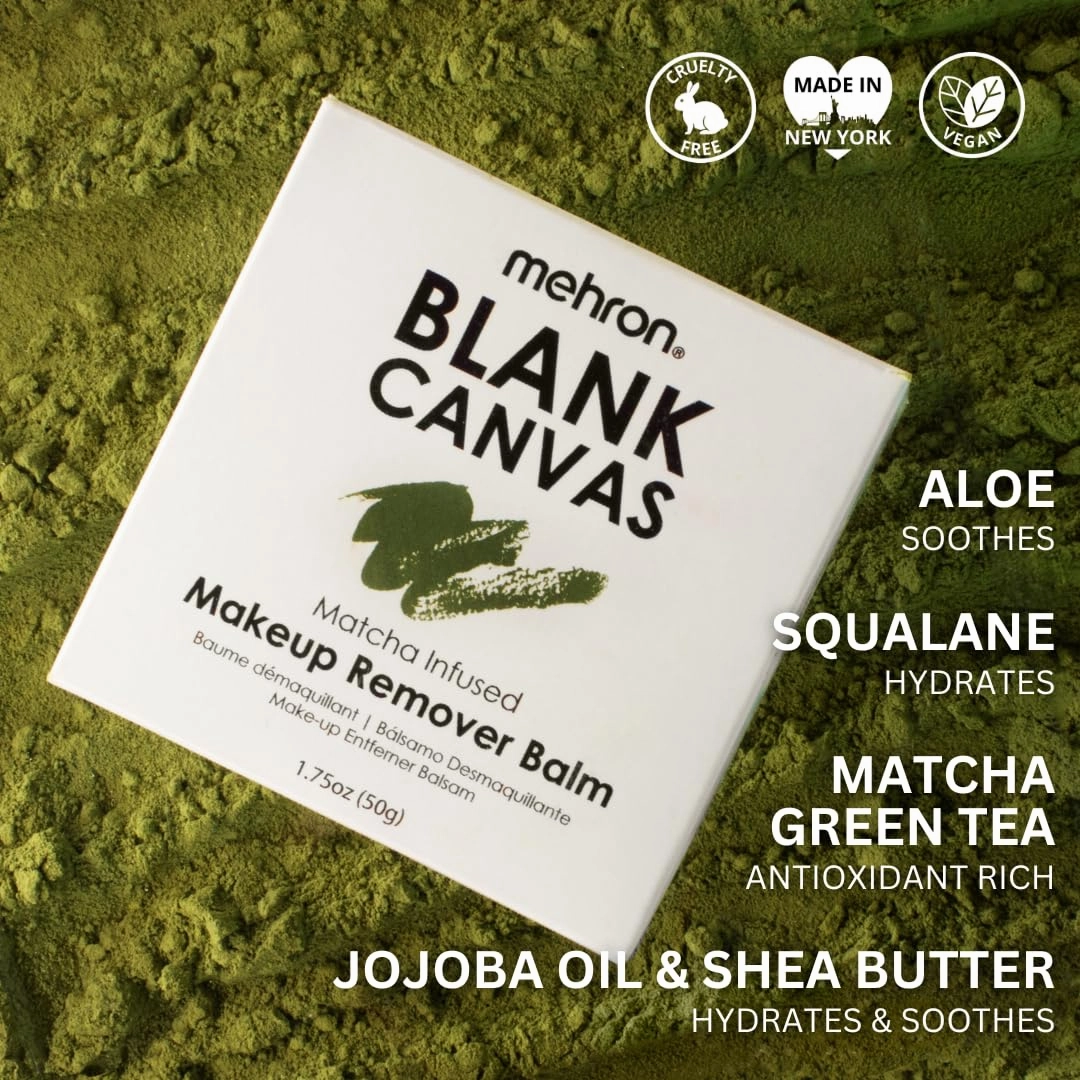 Mehron Makeup Blank Canvas Makeup Remover Balm I Professional Makeup Remover for SFX I Cleansing Face and Body Makeup Remover I Vegan
