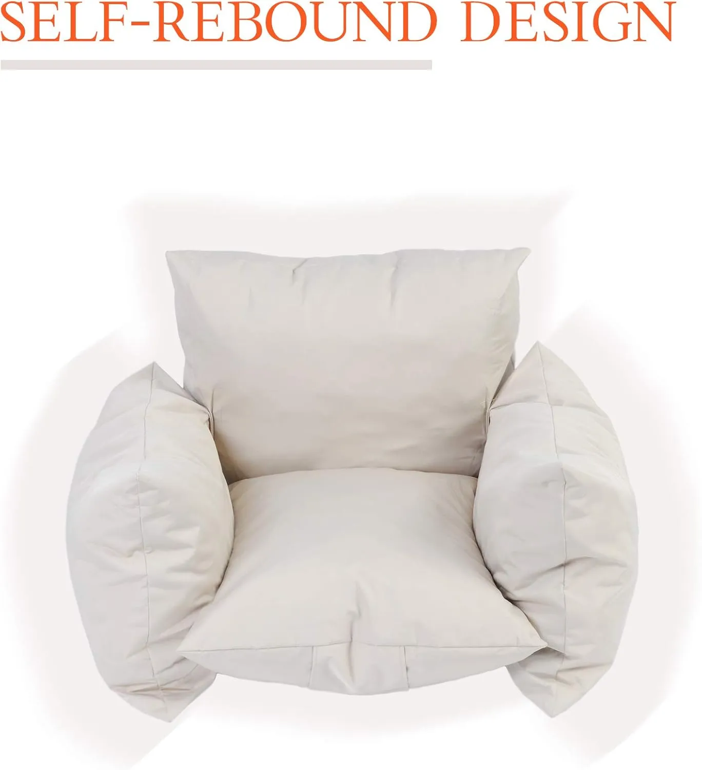 Memory Bean Bag Chair Lazy Couch Lounger Sofa, Creative Style Furniture for Kids, Teens, Adults