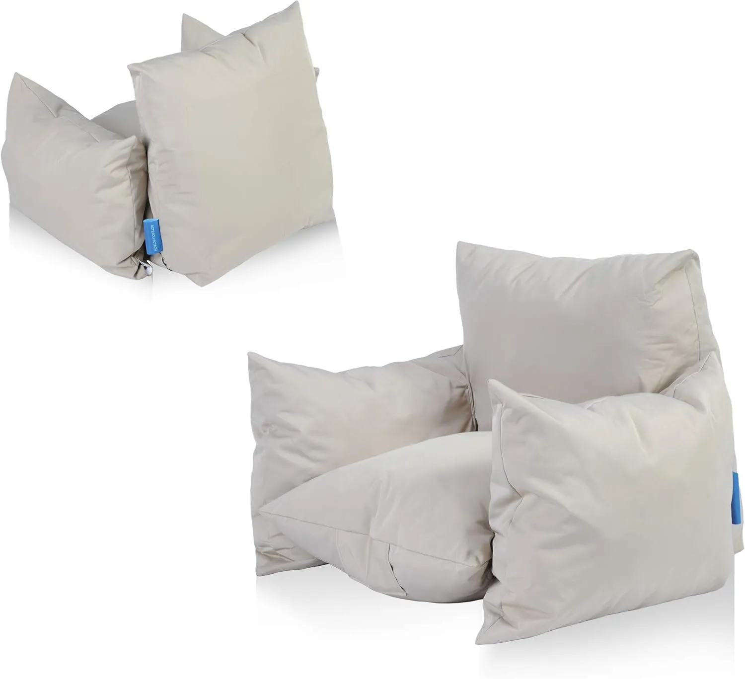 Memory Bean Bag Chair Lazy Couch Lounger Sofa, Creative Style Furniture for Kids, Teens, Adults