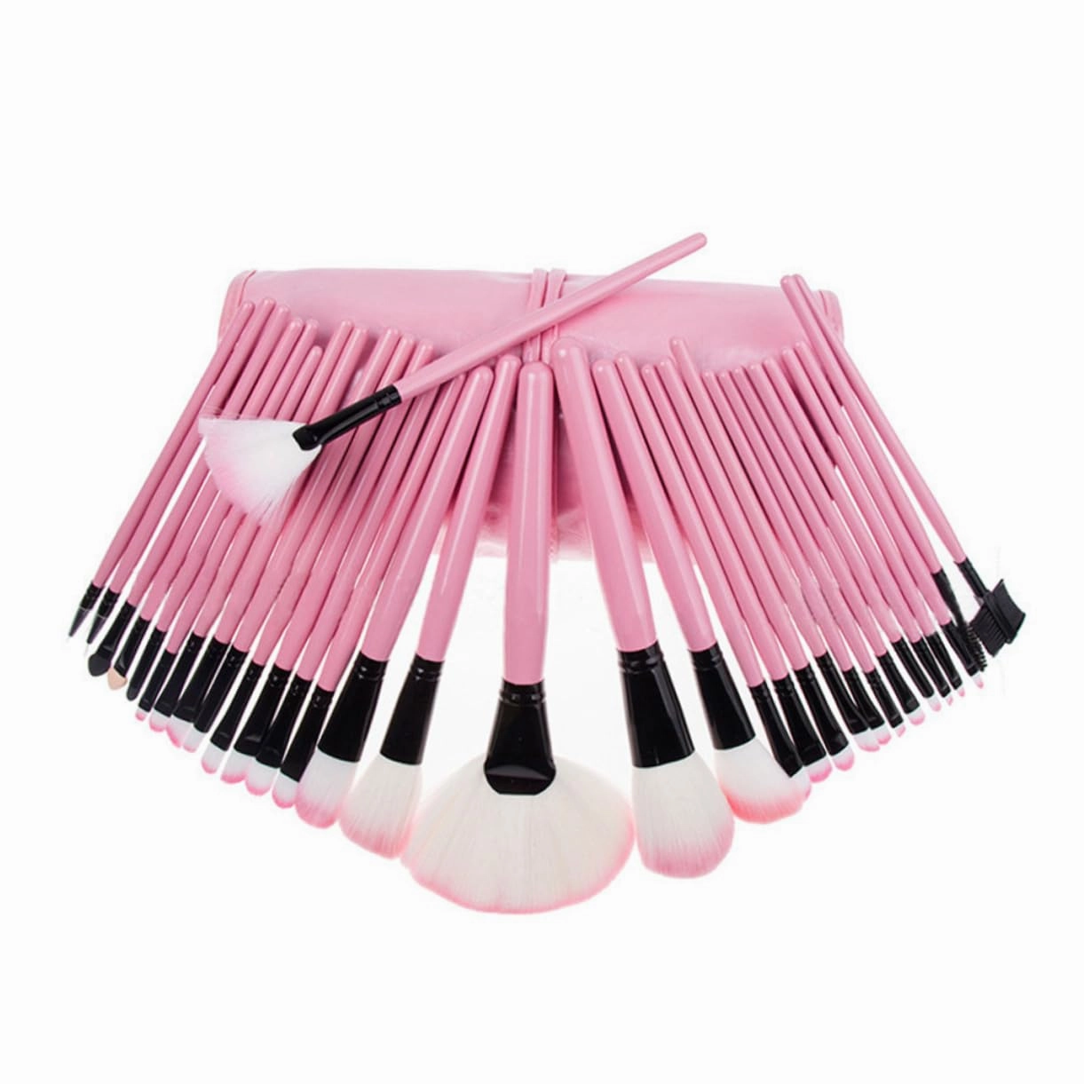 MERRYHAPY Makeup Brush Set 32-piece Cosmetic Brush Set Makeup Brushes Face Brushes Makeup Kit Portable Makeup Brush Set Case