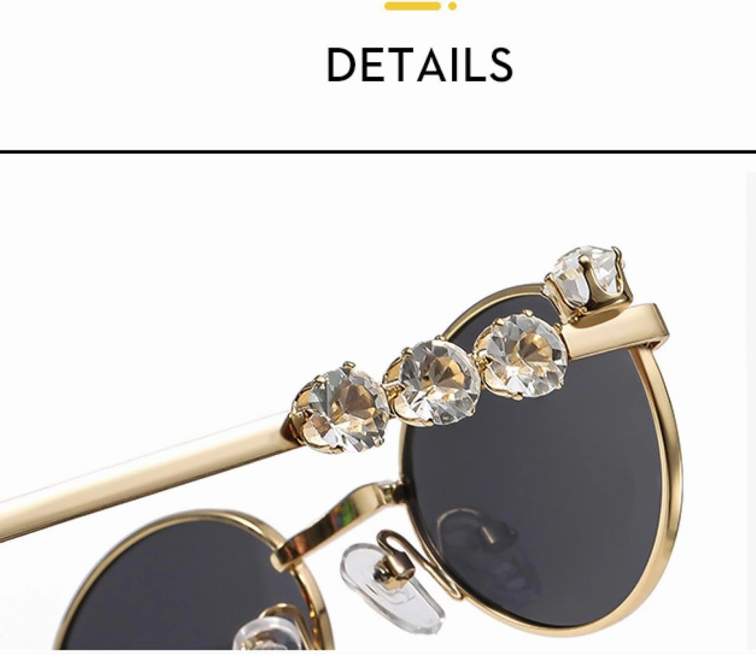 Metal Oval Diamond Sunglasses Women Men Fashion Luxury Travel Street Photography Sunglasses Uv400