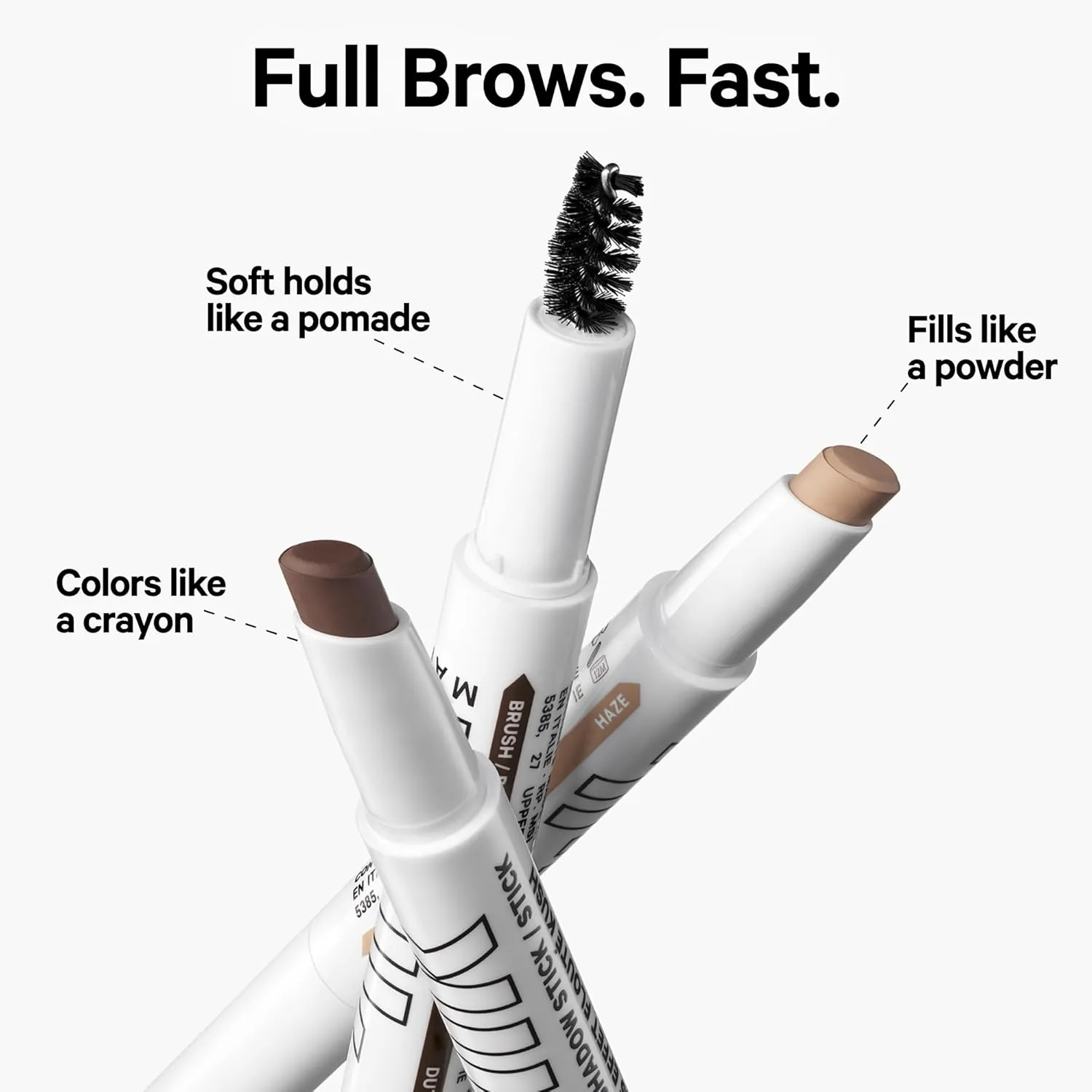 Milk Makeup KUSH Brow Shadow Stick - Buildable, Cream-to-Powder Formula - Soft, Flexible Hold - Up to 12-Hour Wear - Vegan, Cruelty Free