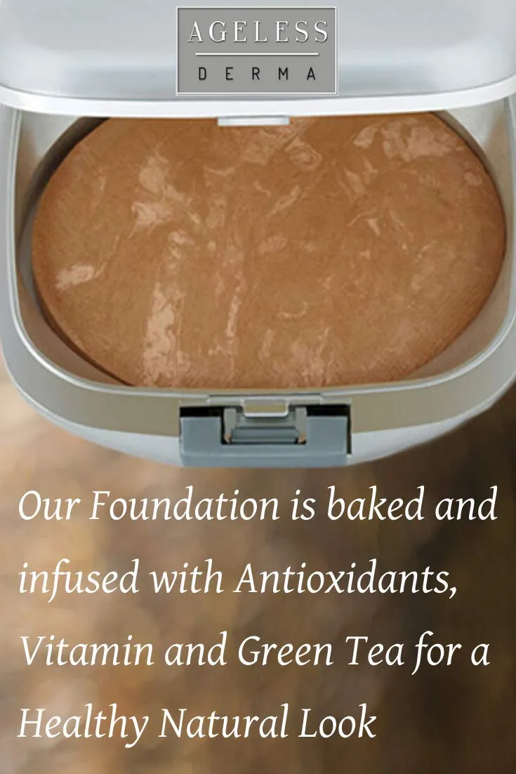 Mineral Baked Foundation- A Vegan - Paraben - Gluten and Cruelty Free Powder Foundation (Warm Beige)