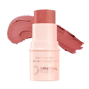 Mineral Fusion 3-in-1 Color Stick, Instant Color Pop and Blush for Cheeks, Creamy Lightweight Formula, Multi-Use Eye, Face, and Lip Makeup, Terra Cotta