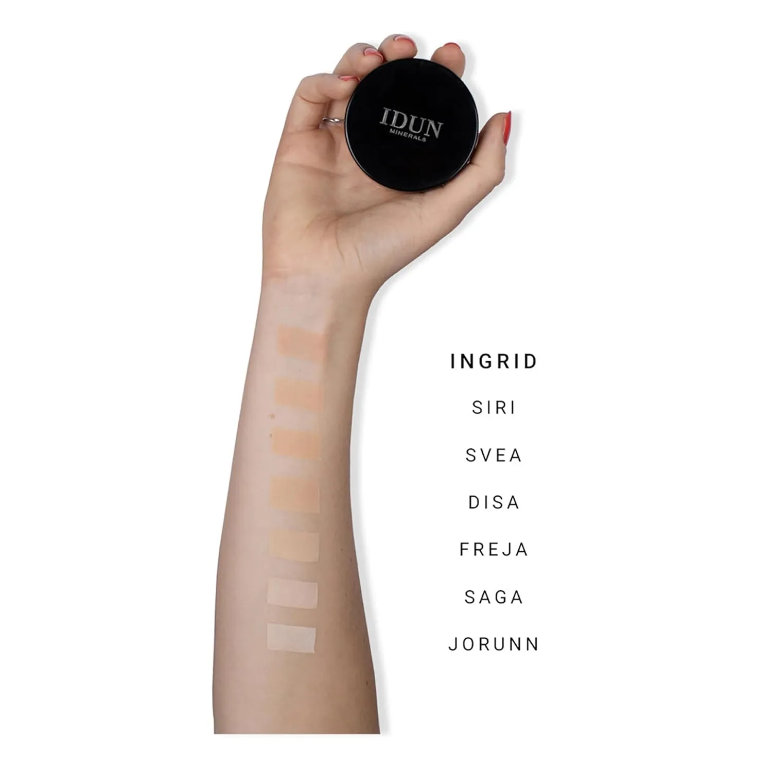 Mineral Powder Foundation - Imparts Rich Colour Payoff That Flatters Every Skin Type - Offers Impeccably Soft, Radiant Finish - Cold Medium Shade - Ingrid - 0.25 oz