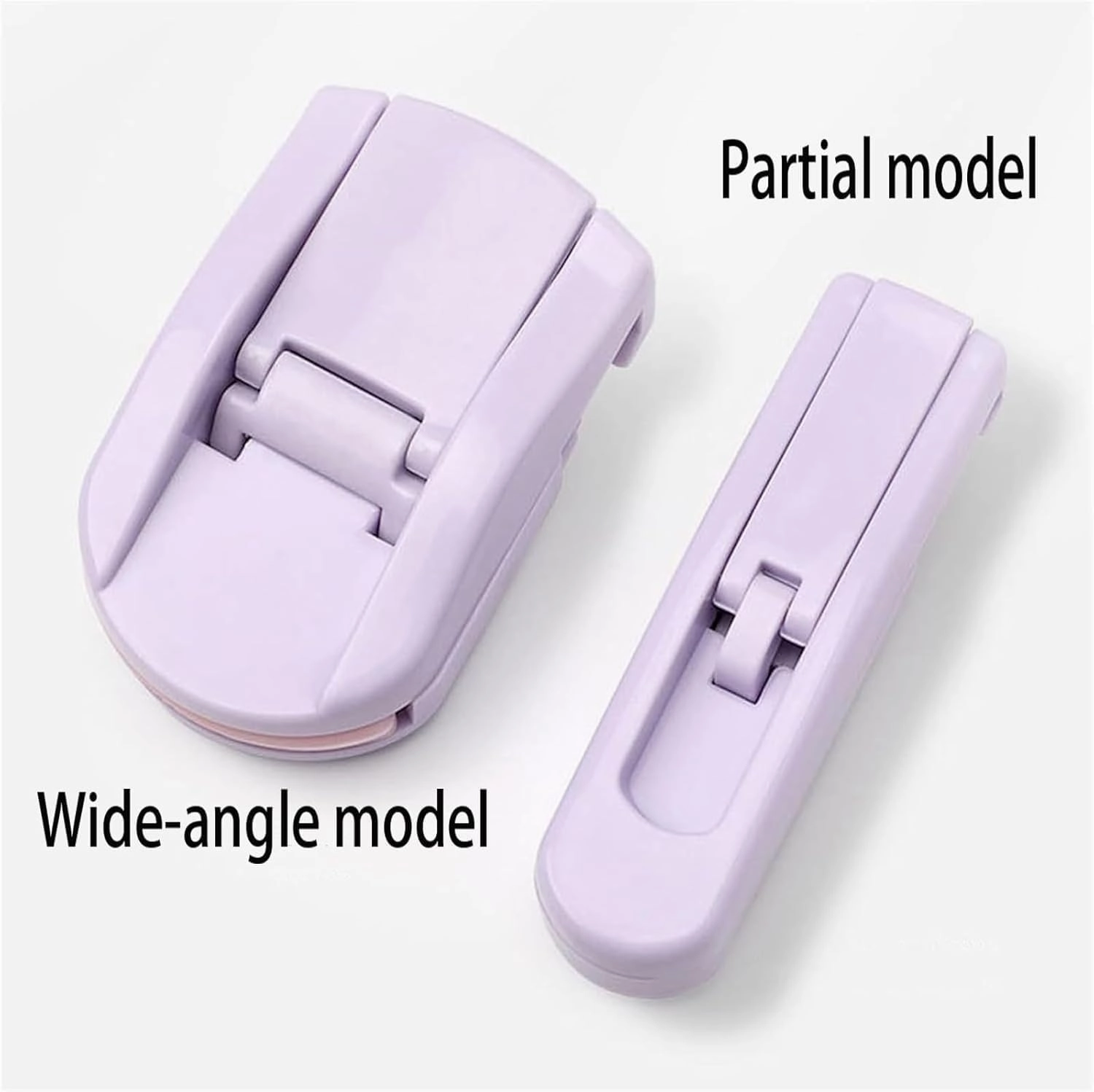 Mini Partial Plastic Eyelash Curler, Portable Travel Eyelash Curler, Wide-Angle Long-Lasting Partial Professional mini Eyelashes, Suitable for All Eye Shapes, Professional Travel Makeup Tools