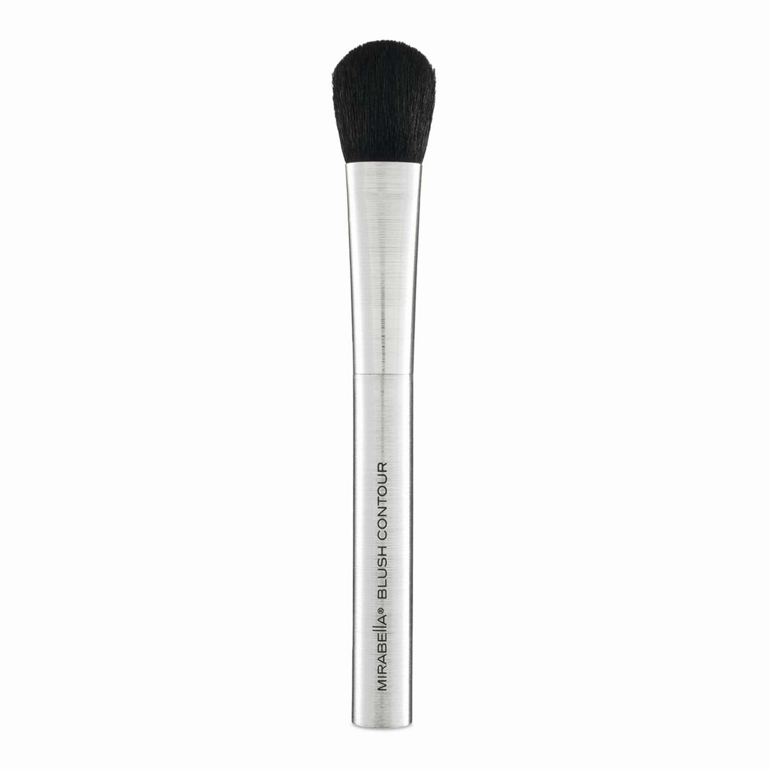 Mirabella Contouring Blush Brush, Premium Professional Makeup Brush Collection, Cruelty-Free Synthetic Bristle Brush with Hand-Sculpted Brushed Aluminum Handle, Luxury Blending Brush for Makeup