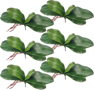 Miracliy Phalaenopsis Orchid Leaves Real Latex Touch Plants Arrangement
