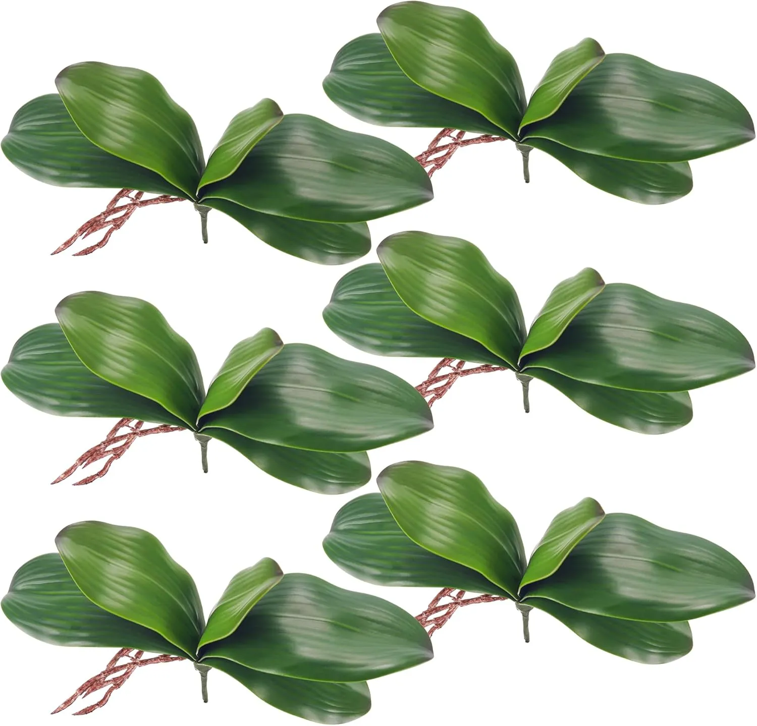 Miracliy Phalaenopsis Orchid Leaves Real Latex Touch Plants Arrangement