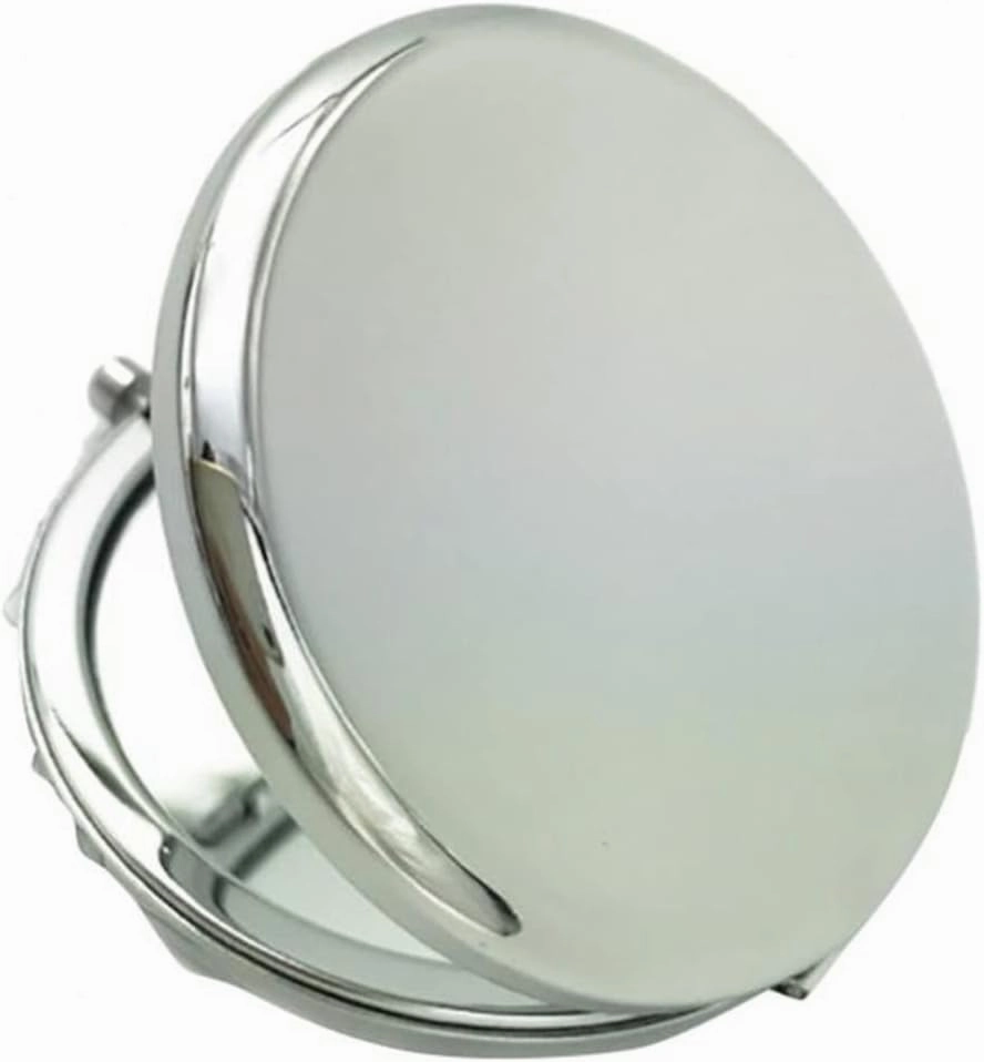 Mirror Portable Solid Color Metal Round Case Double-Side Pop-Up Pocket Makeup Mirror