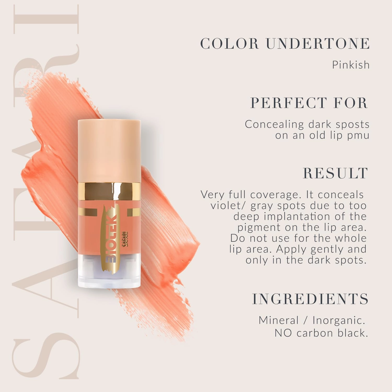Mixing Corrector Pigment for Permanent Makeup - Made in Italy - Safari 0,24 fl.oz.