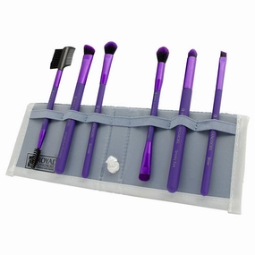 MODA Beautiful Eyes 7 pc Makeup Brush Flip Kit, Purple