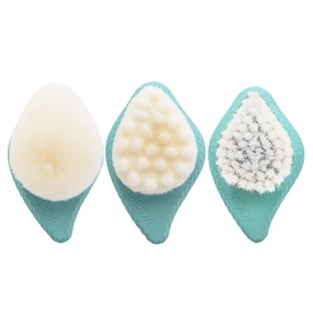 MODA Spa Prep & Glow 3pc Skincare Brush Kit – Facial Mask, Serum & Moisturizer Applicators