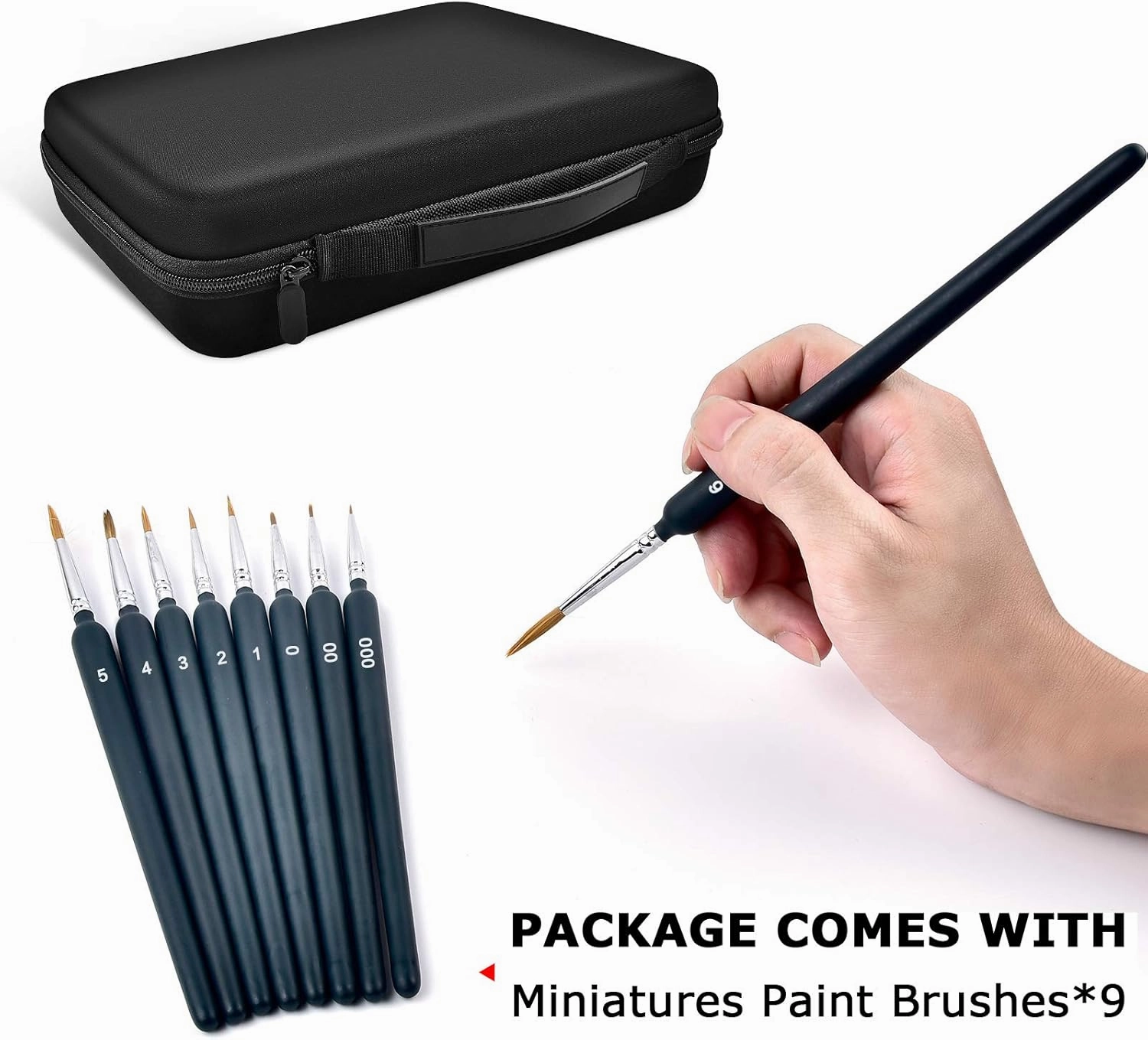 Model Paint Storage Case for Testors Paint Set, Paints Organizer Carrying Bag Holds 60 Bottles with 9 Fine Detail Miniatures Brushes, Enamel Container, Drawing Ink Holder-Box Only- Grey