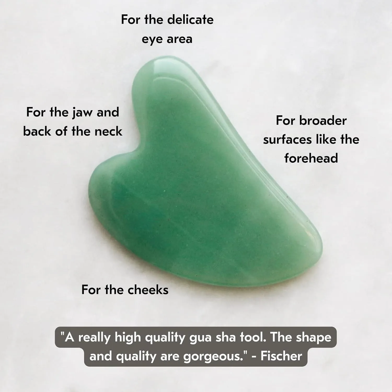 Mount Lai Jade Gua Sha Facial Tools – The Stone of Eternal Youth – Face & Body Guasha Tools for Self-Care, Massager for Sculpting, Muscle Tension Relief & Puffiness Reduction