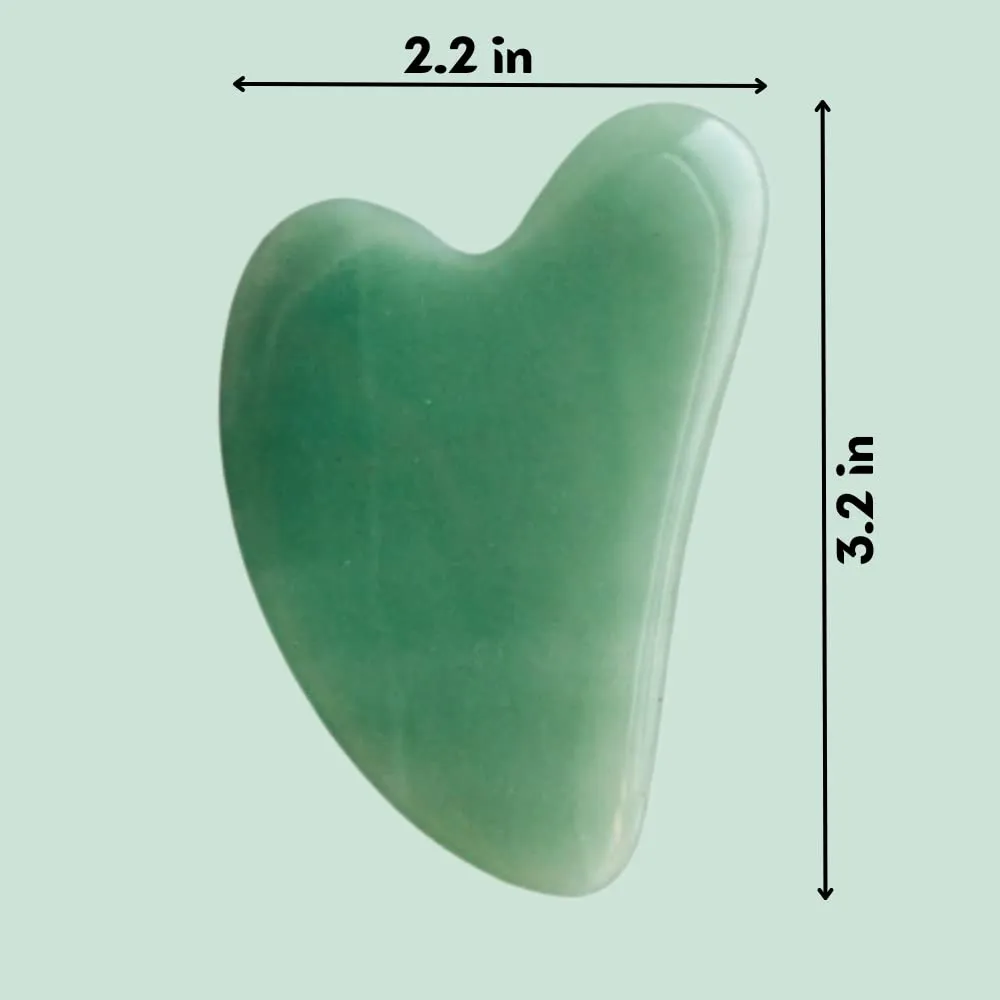 Mount Lai Jade Gua Sha Facial Tools – The Stone of Eternal Youth – Face & Body Guasha Tools for Self-Care, Massager for Sculpting, Muscle Tension Relief & Puffiness Reduction
