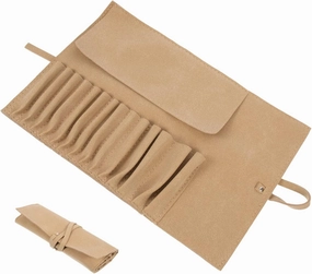 Multi-functional Brush Rolling Bag Folding Makeup Brush Holder for Travel Portable Cosmetic Pouch for Toiletries and Accessories for Use