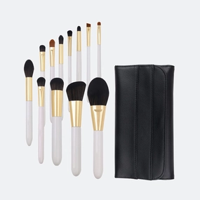 Must Have Make Up Brush Set: 12pcs Professional Synthetic Eyebrow Shadow Makeup Brush Set Kit.Great for Makeup Beginners and Professional Makeup Lovers.