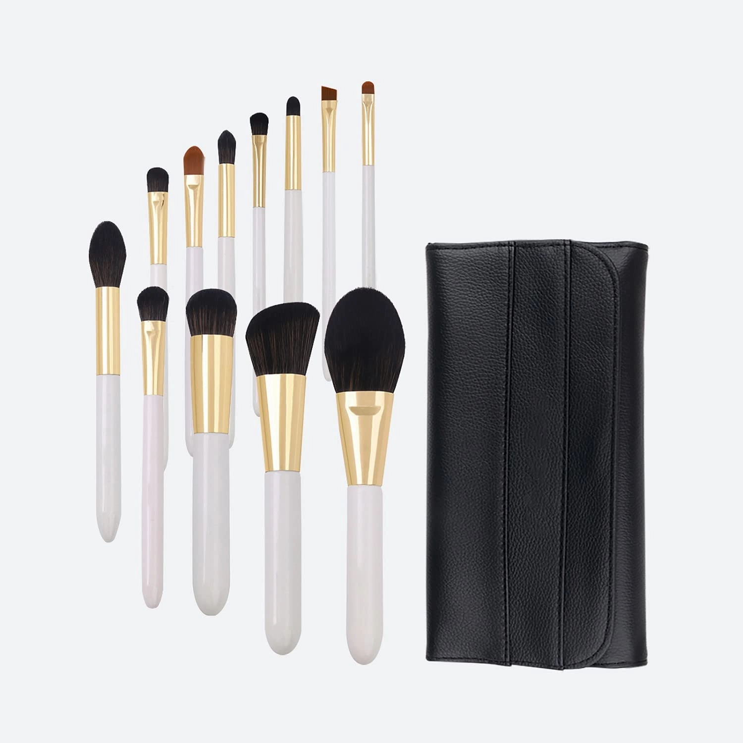 Must Have Make Up Brush Set: 12pcs Professional Synthetic Eyebrow Shadow Makeup Brush Set Kit.Great for Makeup Beginners and Professional Makeup Lovers.