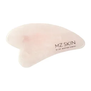 MZ SKIN Rose Quartz Gua Sha Tool, Facial Sculpting Massage Stone for Lymphatic Drainage and Circulation, Lift, Plump and Tone, 1-Unit