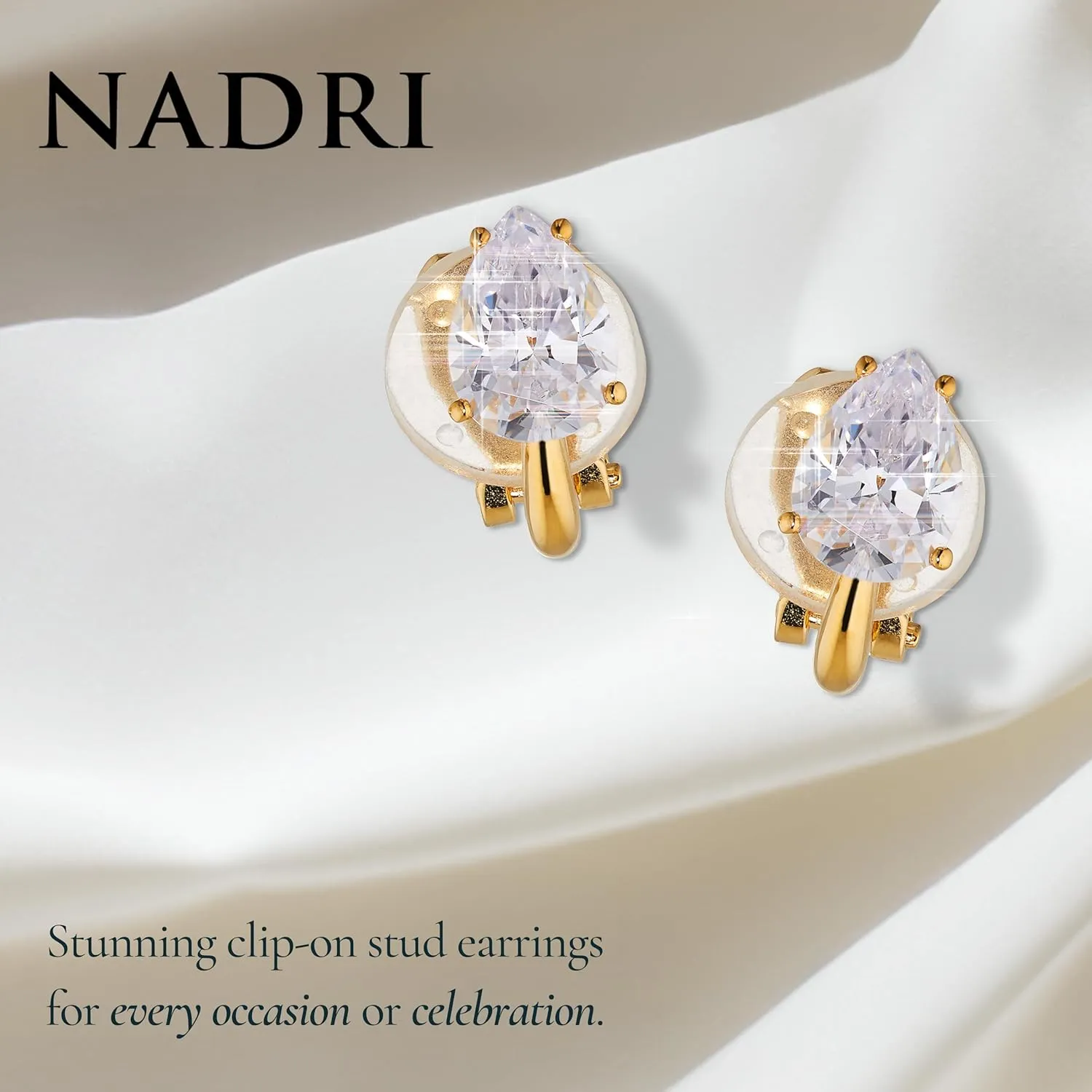 Nadri Clip-On Stud Earrings for Women