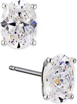 Nadri Oval Stud Earrings - Cubic Zirconia Earrings for Women, Bridesmaid Gifts for Wedding Day, Hypoallergenic Small Stud Earrings for women For Any Occasion