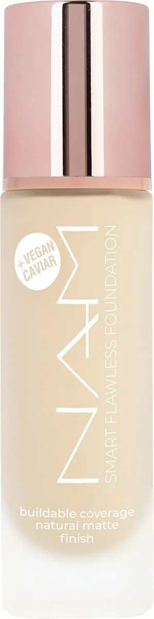 NAM Makeup Smart Flawless Foundation, 01N - Swan, 30ml