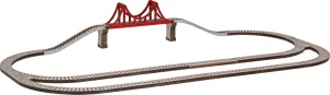NameTrain Long Oval with Bridge Track Set - Made in USA