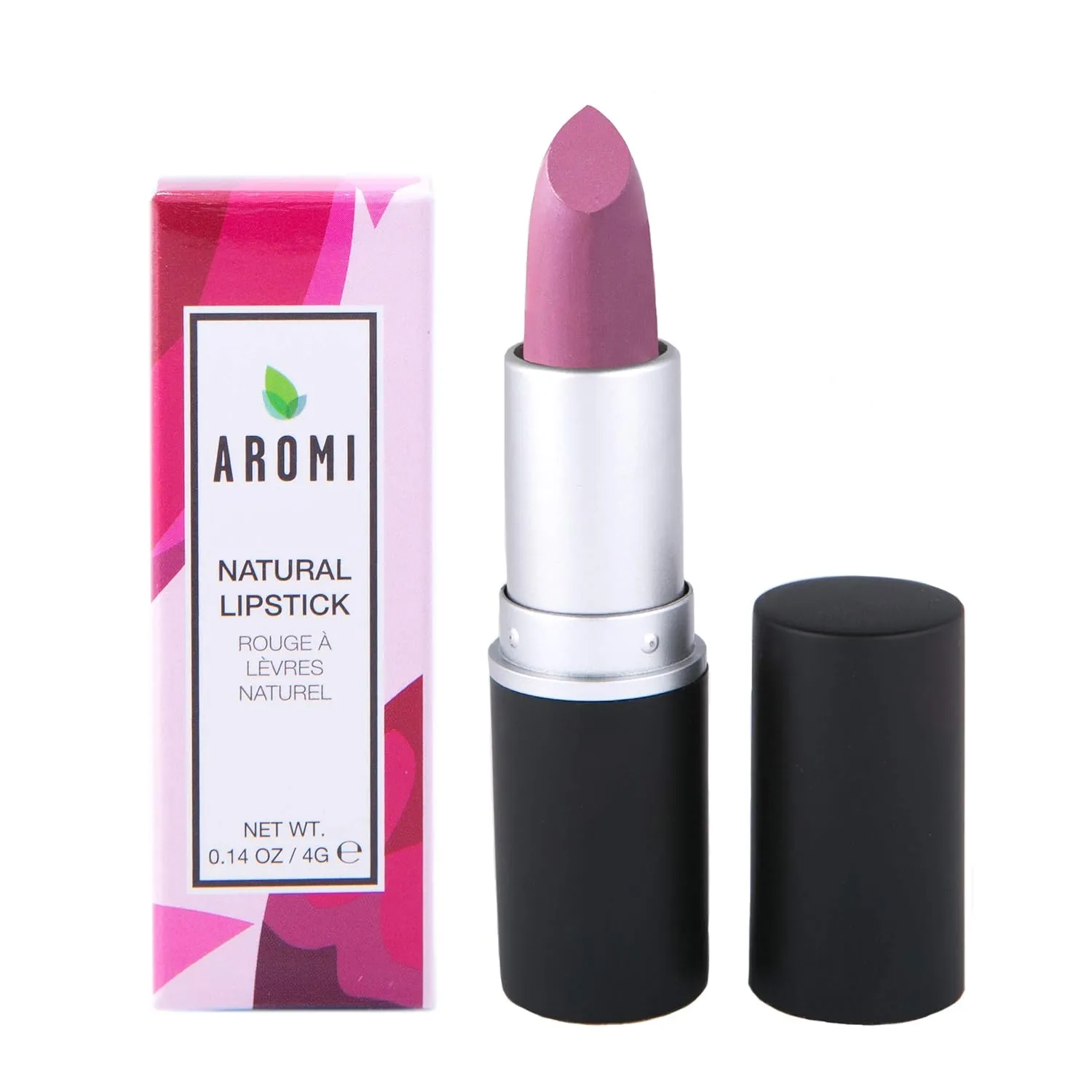 Natural Lipstick | Pink Mauve Lipstick, Vegan, Cruelty-free Beauty, Handcrafted, Small Batch, Dye-free, Palm-free (Ash Rose)