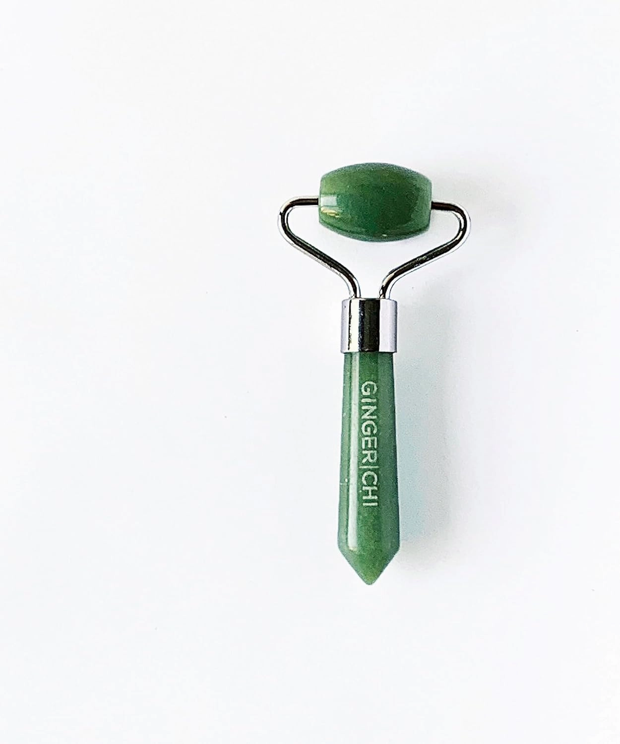Natural Anti-Aging Jade Therapy Treatment Face Roller Wrinkle Remover Neck Slimming Reduce Puffiness Healing Fine Lines Facial Massager (Mini Roller)