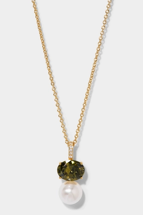 NATURAL BEAUTY GREEN PEARL PENDANT