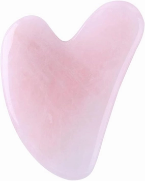 Natural Jade Gua Sha Scraper Board Massage Rose Quartz Jade Guasha Stone for Face Neck Skin Lifting Wrinkle Remover Beauty Care-Pink